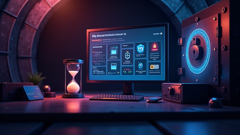 Secure casino withdrawal screen with hourglass and payment icons